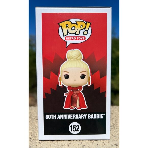 Funko Pop Retro Toys - Barbie 80 Mattel - 80th Anniversary Barbie (#152, NEW) - Picture 6 of 8